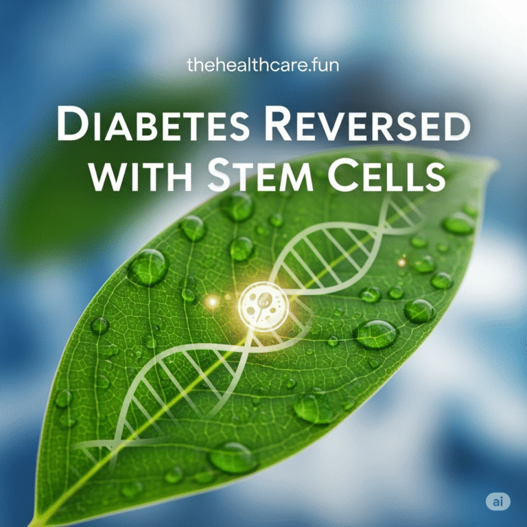 Diabetes Reversed with Stem Cells: A New Period of Hope 2026